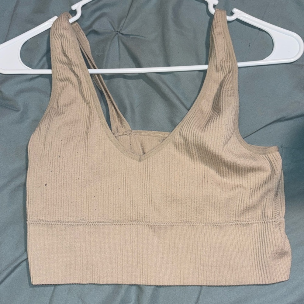 Cream colored Large Aeropostale Crop top